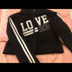 Black and white cropped jacket